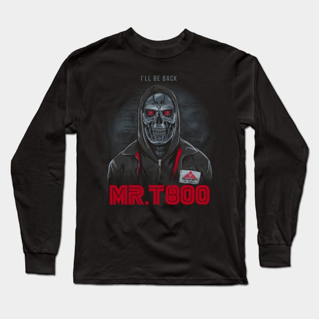 Mr. T800 Long Sleeve T-Shirt by RedBug01